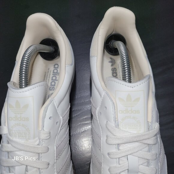 Adidas Samba Men’s Size 10 Originals OG White Grey Cream Gum Sneakers IH4880 - Picture 7 of 16